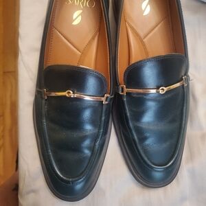 Franco Sarto Eda Green Leather Loafers 8.5m